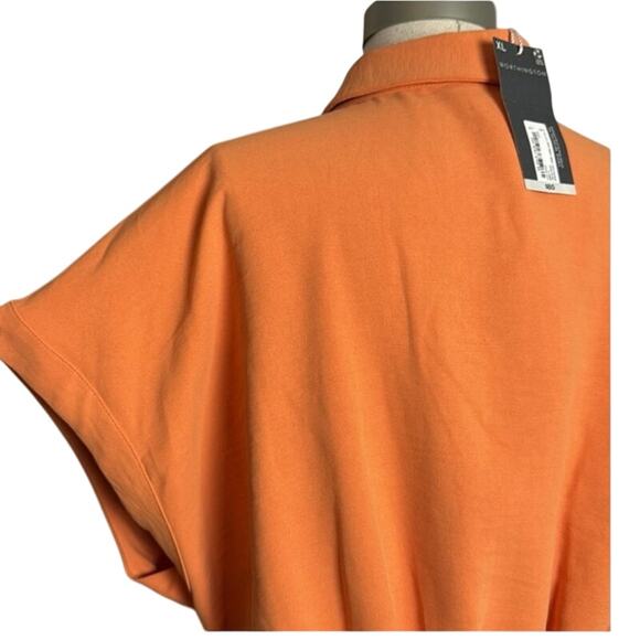NWT-Worthington Womens Short Sleeve Midi Shirt Dress Orange
Soda, Size 2X - Picture 8 of 10
